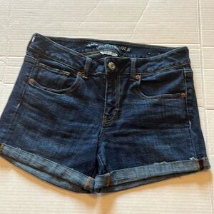 American Eagle Outfitters Dark Blue Jean Shorts